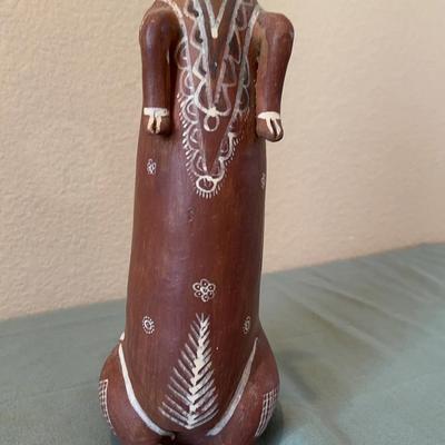 Peruvian Folk Art Pottery Piggy Bank