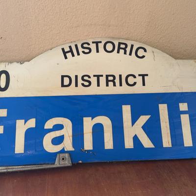 Historic District Franklin Metal Sign