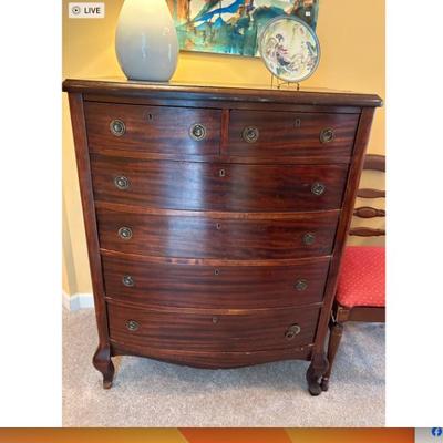 Sale Photo Thumbnail #41: chest of drawers $225
36 X 22 X 46 1/2"