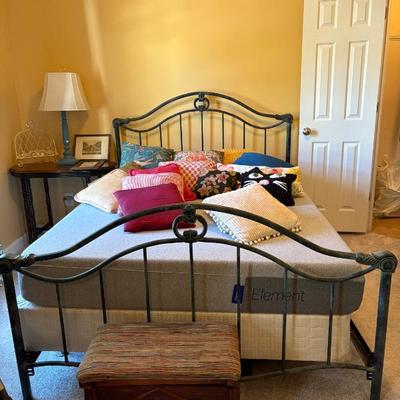 Sale Photo Thumbnail #76: metal double bed $195
with boxspring and mattress