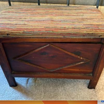 Sale Photo Thumbnail #27: ottoman/ storage $25
22 1/2 X 12 1/2 X 17 1/2"