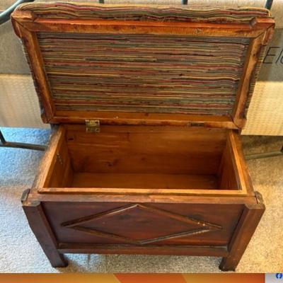 Sale Photo Thumbnail #28: ottoman/ storage $25
22 1/2 X 12 1/2 X 17 1/2