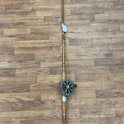 Vintage Montague Bamboo Rod with Pflueger Sal Trout Reel 