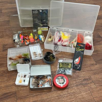 Lot of Flies & Fly Tying Supplies with Organization 