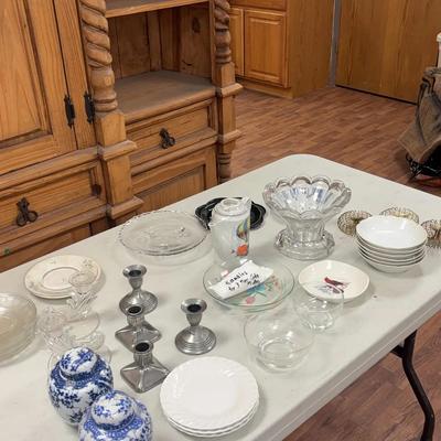 Vintage Candle Holders & Assortment Of Antique Glassware (1885-1900’s)