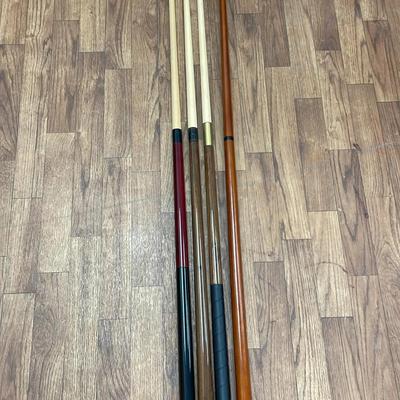 Billiards Pool Sticks Lot of 3
