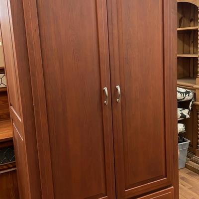 Borkholder Custom Cherry Toffee Burwick Armoire