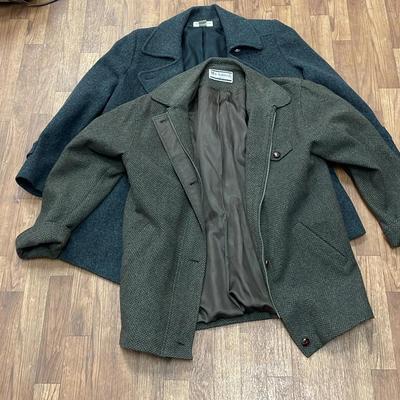Preston York Wool Coat Sz 12 and Mackintosh New England Coat Vtg