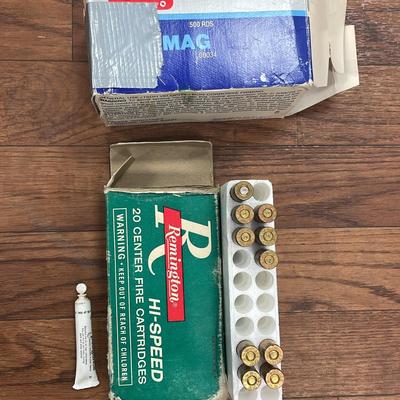 Remington Hi-Speed Center Fire Cartridges and  CCI Long Rifle Mini Mag Ammo