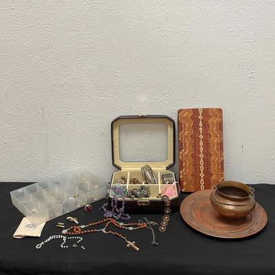 Costume Jewelry, Religious Ephemera & Game Board