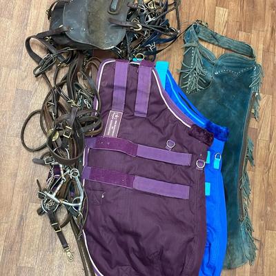 Kensington Horse Blankets, Horse Tack & Fringed Leather Chaps 