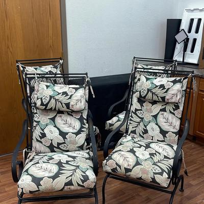 Set of 4 Patios Deck Chairs 