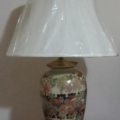 Pair of Koi Fish Cloisonné Lamps