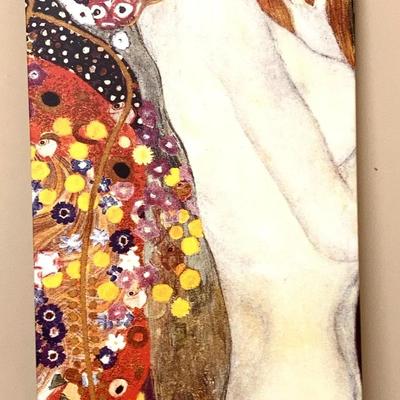 Canvas Print of Painting Water Serpents II By Gustav Klimt