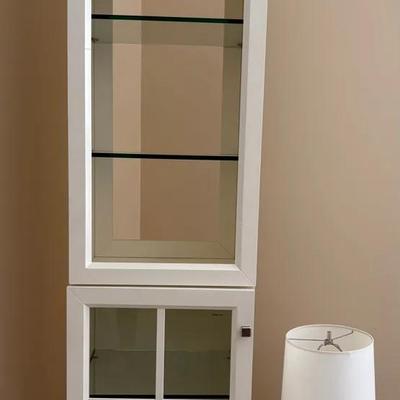Crate & Barrel Cabinet and Lamp