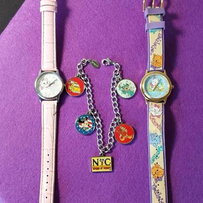 Disney Aristocats Watches-2, Disney Charm Bracelet Mickey Mouse 