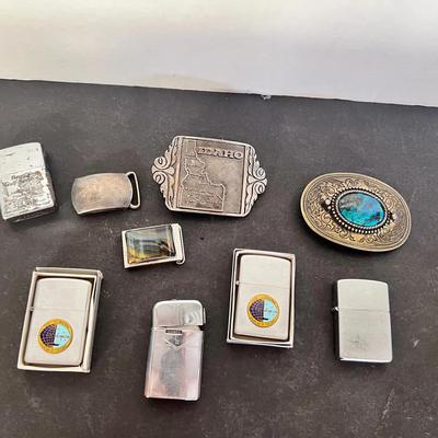 Lighters Penguin My-lite Supreme Ronson, Belt Buckles(3), 1 Hickok Belt Buckle Sterling 