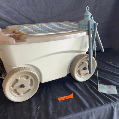 BL617 Garden Wagon & Seat W/ Garden Chime