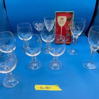 BL167 Variety Of Crystal And Non Crystal Wine/Goblets