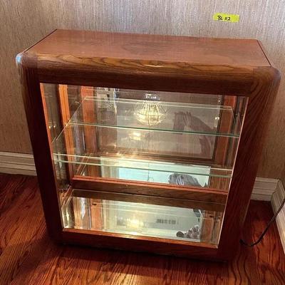 BL112 Wood And Glass Curio Cabinet