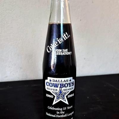 BL619 1960 -1984 Dallas Cowboys' "Silver Season” Coke Bottle