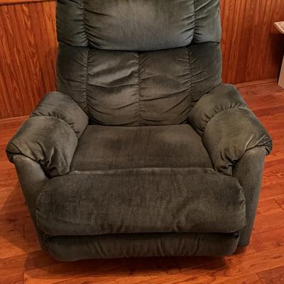 BL121 Blue Rocker Recliner