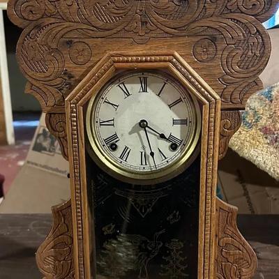 Vintage Gingerbread Mantel Clock