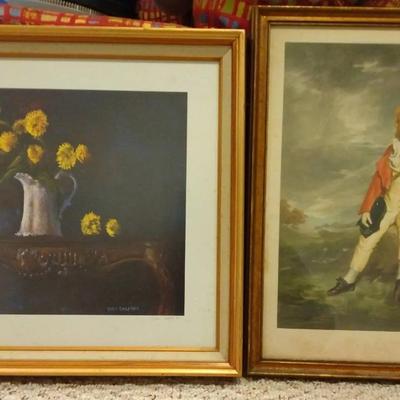 A Signed Yvan Dagenais Print And A Signed Sydney E. Wilson Painting