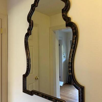 Labarge Style Chinoiserie Decorator Mirror