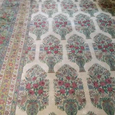 Large Floral Area Rug