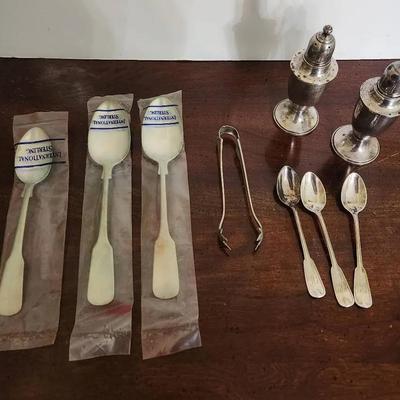 Sterling Silver Spoons And Shakers