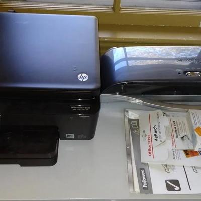 HP Photosmart 6520 Printer/Scanner And Fellowes Laminator