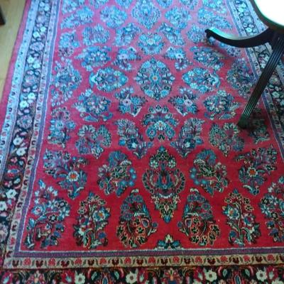 Two Complimentary Red Oriental Area Rugs