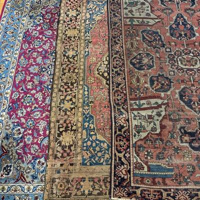 Three Vintage Area Rugs