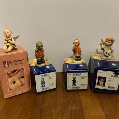 Hummel Goebel Germany Lot of Five: Hummele, All Bundled Up, Sweet Treats x2, Angela