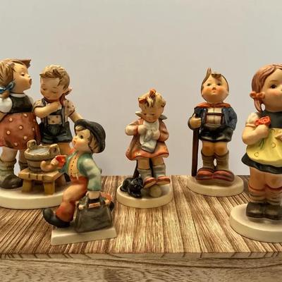 Goebel Hummel Mixed Lot of Five, Bath Time, Mother's Helper & More