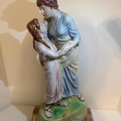 Royal Dux Mother Daughter Figurine Made in Czechoslovakia