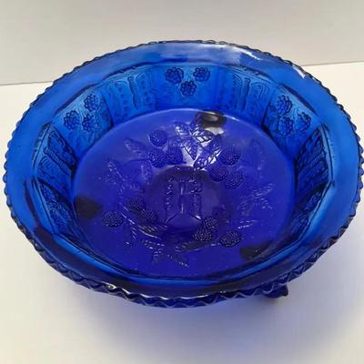 Fenton Butterfly And Berries Tri Footed Bowl.
