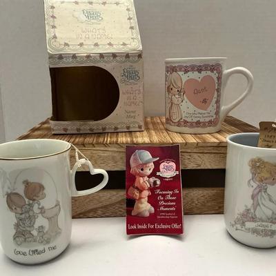Precious Moments Lot Of 3 Mugs