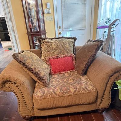 Set Of 2 Tapestry Print Chairs