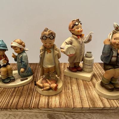 Goebel Hummel Mix Little Nurse, Doctor, Pharmacist, Toothace