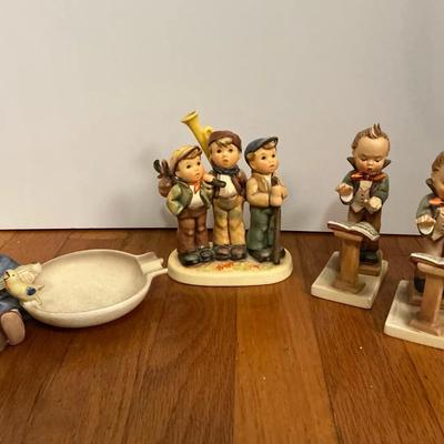 Goebel Hummel Mix Joyful Ashtray, Band Leader, Traveling Trio