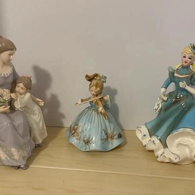 Lot Of 3 Porcelain Figurines