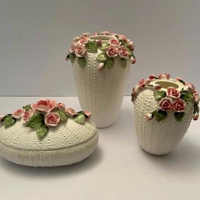 Vintage Jolie Fleurs Hand Painted Bone China