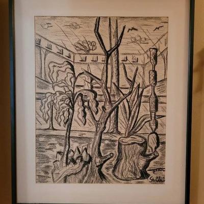 Modern Framed Print Art St. Clair