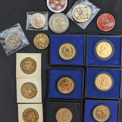Group of US Mint Issued Medals & Challenge Coins