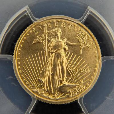 1994 $5 1/10oz Gold Eagle PCGS MS-69
