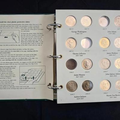 Album Of (53) Uncirculated Presidential Dollars, All BU/Uncirculated