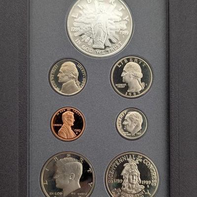 1989 US Mint Silver Prestige Set, All Original COA Included