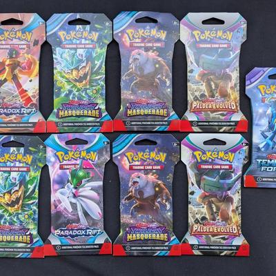 9 Pokémon Sealed/New Card Packs